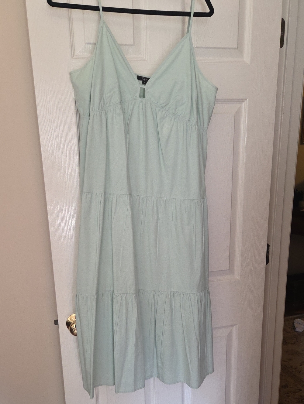 Rails Avril Cotton Poplin Midi Dress - Sea Breeze Size L